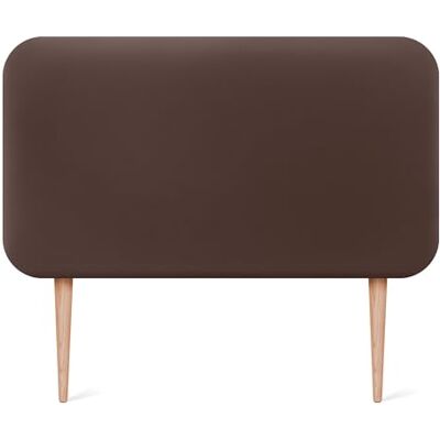 DHOME Gestoffeerd hoofdeinde, glad, afgerond, van kunstleer, met poten, akoestisch, absorberend, voor slaapkamer (chocoladebruin, 100 cm) DHOME Gestoffeerd hoofdeinde, glad, afgerond, van kunstleer, met poten, akoestisch, absorberend, voor slaapkamer (chocoladebruin, 100 cm)