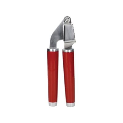 KitchenAid Knoflookpers, massief roestvrijstalen keukengerei, afneembare mand, Empire Red KitchenAid Knoflookpers, massief roestvrijstalen keukengerei, afneembare mand, Empire Red