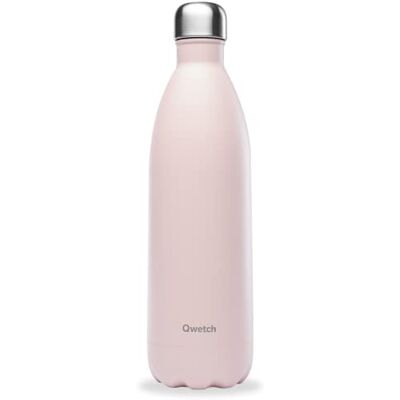 QWETCH Thermosfles pastel-roze 1 liter – Drinkfles voor onderweg van roestvrij staal – 24 uur koud en 12 uur warm – Waterdicht, BPA-vrij en herbruikbaar – Thermosfles voor sport, reizen, kantoor, QWETCH Thermosfles pastel-roze 1 liter – Drinkfles voor onderweg van roestvrij staal – 24 uur koud en 12 uur warm – Waterdicht, BPA-vrij en herbruikbaar – Thermosfles voor sport, reizen, kantoor,