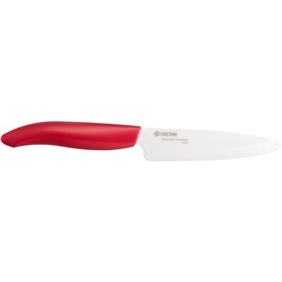 Kyocera FK-110-WH RD kantoormes, rood handvat, wit keramisch lemmet, 11 cm Kyocera FK-110-WH RD kantoormes, rood handvat, wit keramisch lemmet, 11 cm