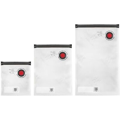 ZWILLING Fresh & Save Set vacuümzakken, vershoudzakken met ritssluiting, 10-delige set ZWILLING Fresh & Save Set vacuümzakken, vershoudzakken met ritssluiting, 10-delige set
