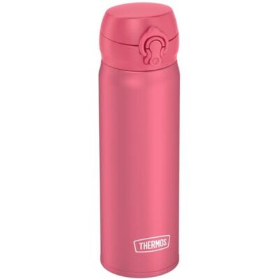 Thermos Ultra Light Bottle fles van roestvrij staal met Safe Flow deksel, 10 uur warm/20 uur koud, vaatwasmachinebestendig, BPA-vrij, 0,50 l, donkerroze Thermos Ultra Light Bottle fles van roestvrij staal met Safe Flow deksel, 10 uur warm/20 uur koud, vaatwasmachinebestendig, BPA-vrij, 0,50 l, donkerroze