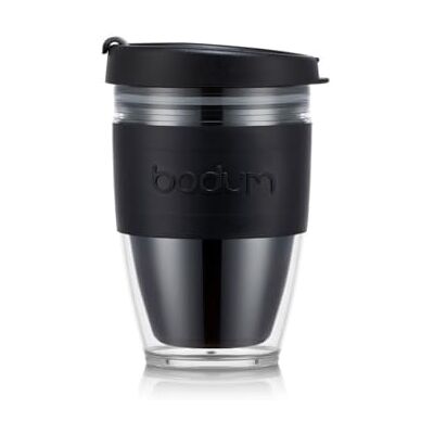 Bodum JOYCUP Dubbelwandige meeneembeker, met schroefdeksel, zwart, 0,3 l, kunststof Bodum JOYCUP Dubbelwandige meeneembeker, met schroefdeksel, zwart, 0,3 l, kunststof