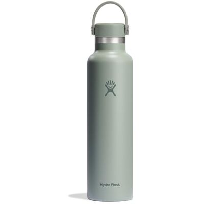 Hydro Flask Standard Mouth Geïsoleerde Fles 709 ml 24 oz Roestvrij Stalen Vacuüm Geïsoleerde Fles Lekvrije dop en Poedercoating Agave, 709ml (24oz) Hydro Flask Standard Mouth Geïsoleerde Fles 709 ml 24 oz Roestvrij Stalen Vacuüm Geïsoleerde Fles Lekvrije dop en Poedercoating Agave, 709ml (24oz)