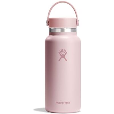 Hydro Flask Wide Mouth Geïsoleerde Fles 946 ml Vacuüm Geïsoleerde Roestvrijstalen Fles Lekvrije dop en Poedercoating Trillium, 946ml (32oz) Hydro Flask Wide Mouth Geïsoleerde Fles 946 ml Vacuüm Geïsoleerde Roestvrijstalen Fles Lekvrije dop en Poedercoating Trillium, 946ml (32oz)