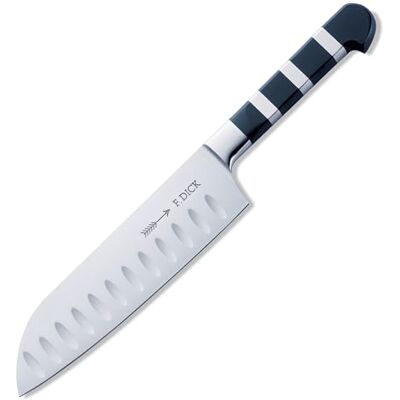 F.Dick F. DICK Santoku, keukenmes, 1905 (mes met lemmet 18 cm, X50CrMoV15 staal, roestvrij, 56° HRC) 8194218K F.Dick F. DICK Santoku, keukenmes, 1905 (mes met lemmet 18 cm, X50CrMoV15 staal, roestvrij, 56° HRC) 8194218K