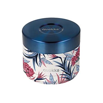 Quokka ROESTVRIJSTALEN ISOTHERM VOEDSEL WHIM BLUE GARDEN KLEIN 360 ML Quokka ROESTVRIJSTALEN ISOTHERM VOEDSEL WHIM BLUE GARDEN KLEIN 360 ML