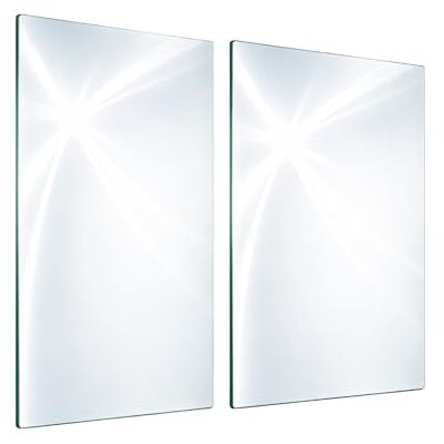 DarHaus Afdekplaat van glas, 2 x 30 x 52 cm, voor elektrisch fornuis, inductiekookplaat, decoratie, spatbescherming, snijplank, wit, 2 x 30 x 52 cm DarHaus Afdekplaat van glas, 2 x 30 x 52 cm, voor elektrisch fornuis, inductiekookplaat, decoratie, spatbescherming, snijplank, wit, 2 x 30 x 52 cm