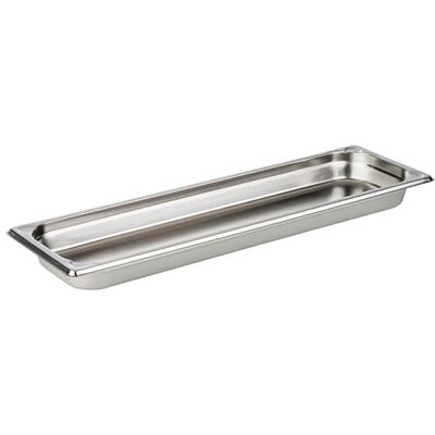 APS 81801 GN 2/4 roestvrijstalen container, 53 x 16, 2 x 4 cm, 2,4 liter APS 81801 GN 2/4 roestvrijstalen container, 53 x 16, 2 x 4 cm, 2,4 liter
