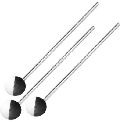 Fackelmann 3 drinklepels roestvrij staal 18 cm zilver 48655 Fackelmann 3 drinklepels roestvrij staal 18 cm zilver 48655