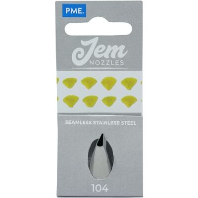 PME JEM Steeksleutel nummer 104, middelgroot, roestvrij staal, zilverkleurig, 2 x 2 x 3,5 cm PME JEM Steeksleutel nummer 104, middelgroot, roestvrij staal, zilverkleurig, 2 x 2 x 3,5 cm