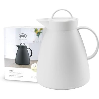 ALFI 0935012100 Dan koffie- en theekaraf, wit, 1000 ml ALFI 0935012100 Dan koffie- en theekaraf, wit, 1000 ml
