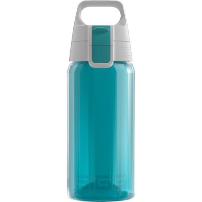 Sigg Viva One Aqua drinkfles voor kinderen (0,5 l), kleine fles BPA- en oplosmiddelvrij, transparante fles, milieuvriendelijke drinkfles, eenvoudig te bedienen Sigg Viva One Aqua drinkfles voor kinderen (0,5 l), kleine fles BPA- en oplosmiddelvrij, transparante fles, milieuvriendelijke drinkfles, eenvoudig te bedienen