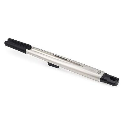 Joseph Joseph Elevate Fusion precisietang voor keuken, roestvrij staal en siliconen, hittebestendig, voedseltang en barbecue, keukengerei met antiaanbaklaag Joseph Joseph Elevate Fusion precisietang voor keuken, roestvrij staal en siliconen, hittebestendig, voedseltang en barbecue, keukengerei met antiaanbaklaag