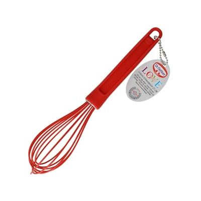 Dr. Oetker Keukengarde van siliconen, kleine garde, professioneel, handmatig, rood, 26 x 5,1 cm Dr. Oetker Keukengarde van siliconen, kleine garde, professioneel, handmatig, rood, 26 x 5,1 cm