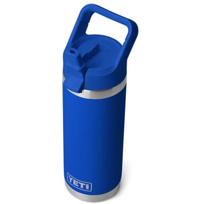 YETI Rambler waterfles met rietdeksel, koningsblauw, 18 oz / 532 ml Geïsoleerde roestvrijstalen waterfles met rietjesdop, 100% lekvrij, houdt koude dranken koud YETI Rambler waterfles met rietdeksel, koningsblauw, 18 oz / 532 ml Geïsoleerde roestvrijstalen waterfles met rietjesdop, 100% lekvrij, houdt koude dranken koud