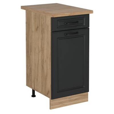Vicco Keukenkast "R-Line", landantraciet, 40 cm PT eiken, voor vrije combinatie in modulaire keukensystemen Vicco Keukenkast "R-Line", landantraciet, 40 cm PT eiken, voor vrije combinatie in modulaire keukensystemen