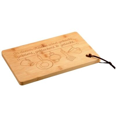 Kesper 58391 Bamboe snijplank met hart keukenmotief 31,5 x 20,5 cm Kesper 58391 Bamboe snijplank met hart keukenmotief 31,5 x 20,5 cm