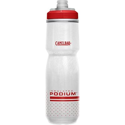 Camelbak Podium Chill fietsfles, Ciclismo in het algemeen, fles, vuurrood/wit, 710 ml Camelbak Podium Chill fietsfles, Ciclismo in het algemeen, fles, vuurrood/wit, 710 ml