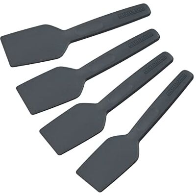 Fackelmann Statement 4 stuks raclettespatel schraper met ergonomische handgreep en duiminkeping raclette-schuiver in praktische 4-delige set ca. 15,5 x 4 x 1 cm, grijs Fackelmann Statement 4 stuks raclettespatel schraper met ergonomische handgreep en duiminkeping raclette-schuiver in praktische 4-delige set ca. 15,5 x 4 x 1 cm, grijs
