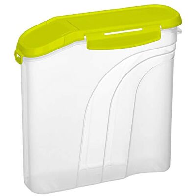 Rotho Fresh mueslidoos 2,2 liter met luchtdicht deksel en BPA-vrije kunststof (PP) glazen opening, transparant/groen, 2,2 liter (22 x 8 x 22 cm) Rotho Fresh mueslidoos 2,2 liter met luchtdicht deksel en BPA-vrije kunststof (PP) glazen opening, transparant/groen, 2,2 liter (22 x 8 x 22 cm)