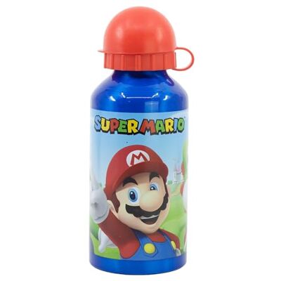 Stor Super Mario Aluminium fles voor kinderen, kinderfles, herbruikbare waterfles, 400 ml Stor Super Mario Aluminium fles voor kinderen, kinderfles, herbruikbare waterfles, 400 ml