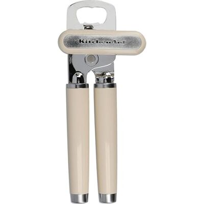 KitchenAid Blikopener/flessenopener van roestvrij staal, crèmekleurig KitchenAid Blikopener/flessenopener van roestvrij staal, crèmekleurig