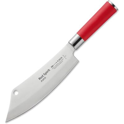 F.Dick DICK Red Spirit Ajax 8172220 koksmes met 20 cm gebogen lemmet van X55CrMo14 roestvrij staal F.Dick DICK Red Spirit Ajax 8172220 koksmes met 20 cm gebogen lemmet van X55CrMo14 roestvrij staal