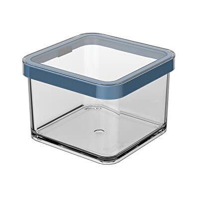 Rotho Loft voorraaddoos deksel, voedselveilige kunststof (SAN) BPA-vrij, transparant/blauw, 0,5 l, 0,5 l (10 x 10 x 7,2 cm) Rotho Loft voorraaddoos deksel, voedselveilige kunststof (SAN) BPA-vrij, transparant/blauw, 0,5 l, 0,5 l (10 x 10 x 7,2 cm)