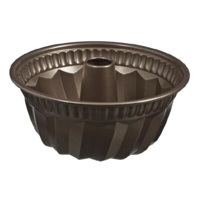 Pyrex Asimetria Savarin-vorm van metaal, antiaanbaklaag, Ø 22 cm, bruin Bruin, niet-roestvrij staal, ronde vorm, metallic afwerking, 22 cm Pyrex Asimetria Savarin-vorm van metaal, antiaanbaklaag, Ø 22 cm, bruin Bruin, niet-roestvrij staal, ronde vorm, metallic afwerking, 22 cm