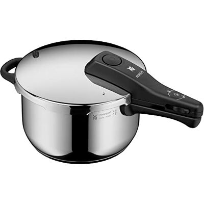 WMF Perfect One Pot Inductie-snelkookpan, 4,5 l, stoompan, groot kooksignaal, 2 kookstanden, afneembare dekselgreep, Cromargan roestvrij staal WMF Perfect One Pot Inductie-snelkookpan, 4,5 l, stoompan, groot kooksignaal, 2 kookstanden, afneembare dekselgreep, Cromargan roestvrij staal