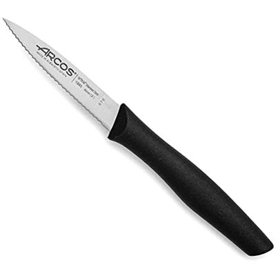 Arcos Serie Nova Schilmes – lemmet van nitrum roestvrij staal 85 mm – handgreep van polypropyleen, kleur zwart Arcos Serie Nova Schilmes – lemmet van nitrum roestvrij staal 85 mm – handgreep van polypropyleen, kleur zwart