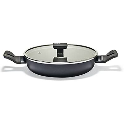 Moneta Nova Pan met deksel, aluminium, zwart, 28 cm Moneta Nova Pan met deksel, aluminium, zwart, 28 cm