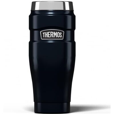 Thermos beker, roestvrij staal, blauw, 470 ml, vaatwasmachinebestendig, dicht, 4002.256.047, Coffee to Go 7 uur warm, 18 uur koud, BPA-vrij Thermos beker, roestvrij staal, blauw, 470 ml, vaatwasmachinebestendig, dicht, 4002.256.047, Coffee to Go 7 uur warm, 18 uur koud, BPA-vrij