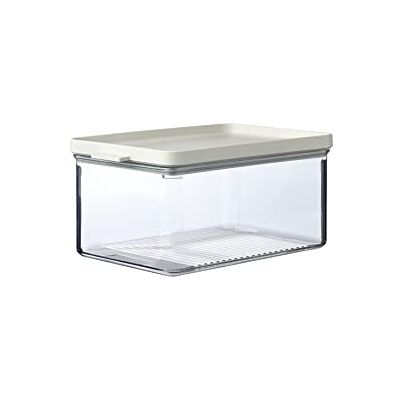 Mepal Omnia Kaasdoos Doos met deksel voor kaas Luchtdichte koelcontainer met anti-condenserend inzetstuk Vershouddoos voor diverse kaas 2000 ml Nordic White Mepal Omnia Kaasdoos Doos met deksel voor kaas Luchtdichte koelcontainer met anti-condenserend inzetstuk Vershouddoos voor diverse kaas 2000 ml Nordic White