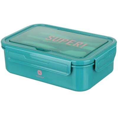 KASANOVA Lunchbox met scheidingswanden en bestek (octaan) KASANOVA Lunchbox met scheidingswanden en bestek (octaan)
