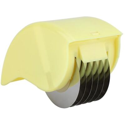 KSTE Roul Hakmolen, Roestvrij Staal Anti-roest Cutter Rolling Hakmolen Groente Keukengereedschap (Geel) KSTE Roul Hakmolen, Roestvrij Staal Anti-roest Cutter Rolling Hakmolen Groente Keukengereedschap (Geel)