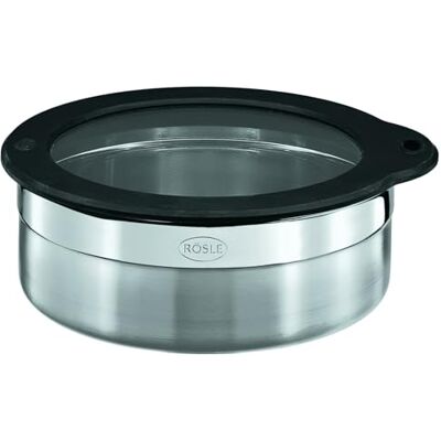 RÖSLE Lunchbox, voedselbox van roestvrij staal 18/10 voor het bewaren van levensmiddelen, hygiënisch en smaakneutraal, vaatwasmachinebestendig, 16 cm (L), 6 cm (H) RÖSLE Lunchbox, voedselbox van roestvrij staal 18/10 voor het bewaren van levensmiddelen, hygiënisch en smaakneutraal, vaatwasmachinebestendig, 16 cm (L), 6 cm (H)