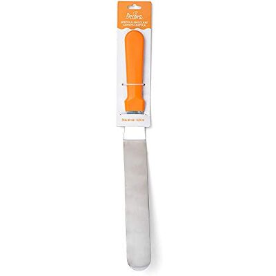 Decora Roestvrijstalen spatel, afgeschuind, 43 cm, lemmet 30 cm Decora Roestvrijstalen spatel, afgeschuind, 43 cm, lemmet 30 cm