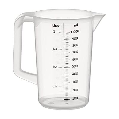 APS maatbeker Ø 12 cm, H: 17 cm, 1 liter polypropyleen APS maatbeker Ø 12 cm, H: 17 cm, 1 liter polypropyleen