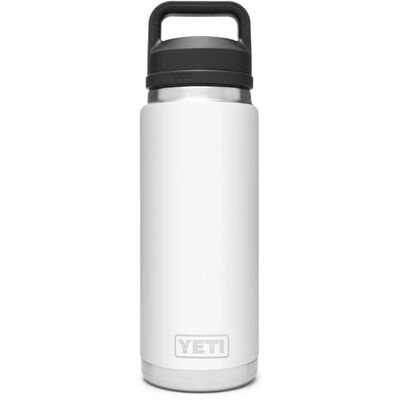 YETI Rambler Bottle Chug, Vaccum geïsoleerde roestvrijstalen fles met lekvrije dop, wit, 26 oz / 769 ml YETI Rambler Bottle Chug, Vaccum geïsoleerde roestvrijstalen fles met lekvrije dop, wit, 26 oz / 769 ml