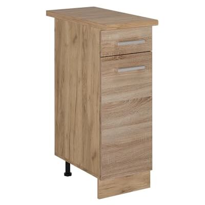 Vicco Keukenkast "R-Line", Sonoma, 30 cm PT eiken, voor vrije combinatie in modulaire keukensystemen Vicco Keukenkast "R-Line", Sonoma, 30 cm PT eiken, voor vrije combinatie in modulaire keukensystemen