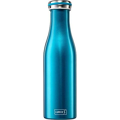 Lurch 240851 thermosfles voor warme en koude dranken van dubbelwandig roestvrij staal 0,5 l, waterblauw Lurch 240851 thermosfles voor warme en koude dranken van dubbelwandig roestvrij staal 0,5 l, waterblauw