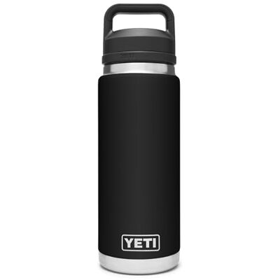 YETI Rambler Bottle Chug, Vaccum geïsoleerde roestvrijstalen fles met lekvrije dop, zwart, 26 oz / 769 ml YETI Rambler Bottle Chug, Vaccum geïsoleerde roestvrijstalen fles met lekvrije dop, zwart, 26 oz / 769 ml