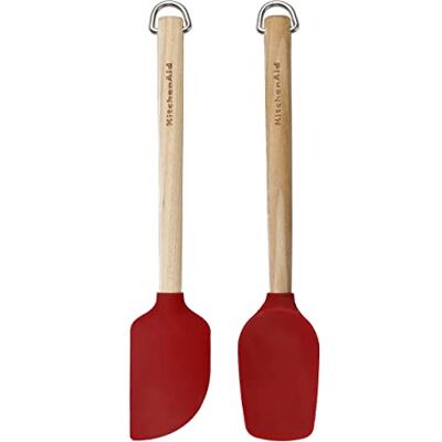 KitchenAid Kitchen Craft KQR750OHERE spatel, siliconen, rood KitchenAid Kitchen Craft KQR750OHERE spatel, siliconen, rood