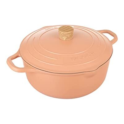KASANOVA pot met deksel 28 cm diameter, inductie pan roze Pot Art KASANOVA pot met deksel 28 cm diameter, inductie pan roze Pot Art