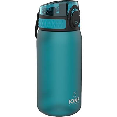 Ion8 Drinkfles voor kinderen, waterdicht, BPA-vrij, aqua, 350 ml Ion8 Drinkfles voor kinderen, waterdicht, BPA-vrij, aqua, 350 ml