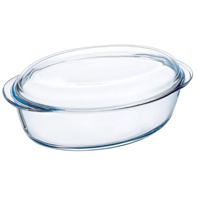 Pyrex Braadpan, ovaal, 33 x 20 x 13 cm, glas, transparant, 33 cm Pyrex Braadpan, ovaal, 33 x 20 x 13 cm, glas, transparant, 33 cm