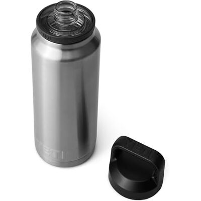 YETI Rambler Bottle Chug, Vaccum geïsoleerde roestvrijstalen fles met lekvrije dop, roestvrij staal, 1 l YETI Rambler Bottle Chug, Vaccum geïsoleerde roestvrijstalen fles met lekvrije dop, roestvrij staal, 1 l
