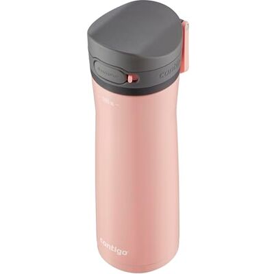 Contigo Jackson Chill fles, grote BPA-vrije roestvrijstalen fles, 100% waterdicht, houdt dranken tot 24 uur koud; thermosfles voor sport, fietsen, joggen, wandelen, 590 ml Contigo Jackson Chill fles, grote BPA-vrije roestvrijstalen fles, 100% waterdicht, houdt dranken tot 24 uur koud; thermosfles voor sport, fietsen, joggen, wandelen, 590 ml
